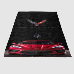 Corvette Stingray C8 Red Car 1 Soft Fleece Blanket Meaningful Gift For Halloween Christmas