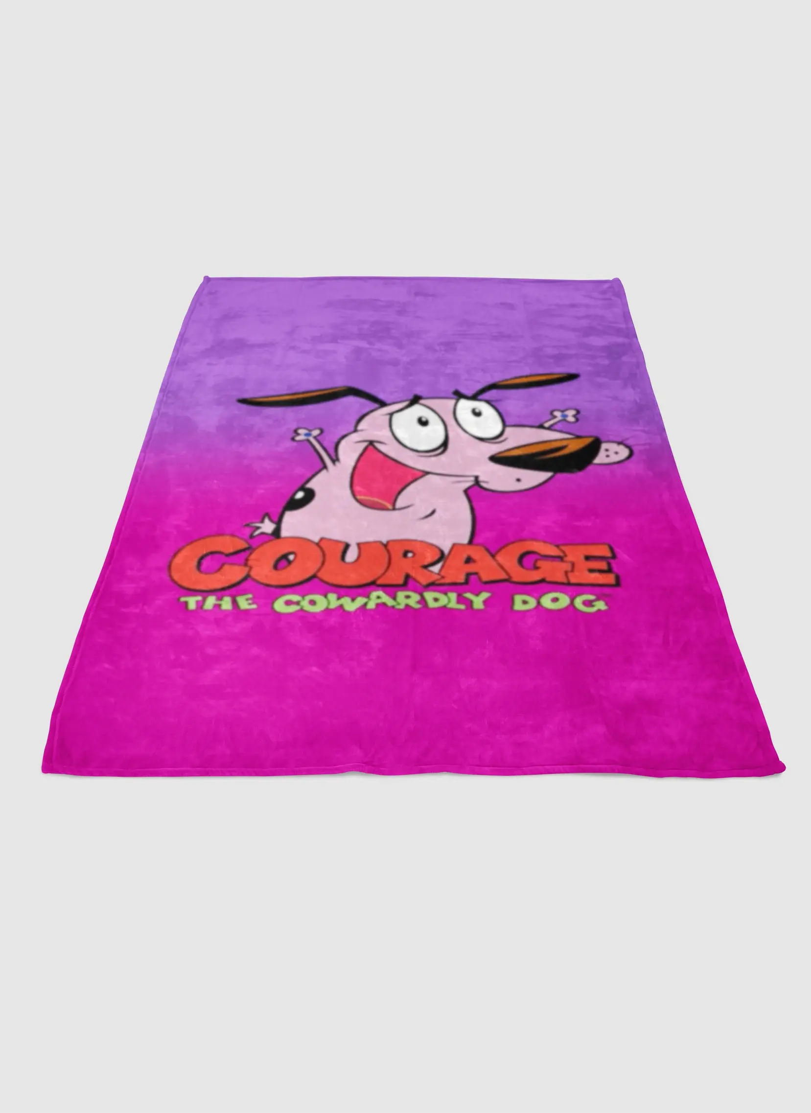 Courage The Cowardly Dog Plush Soft Fleece Blanket Meaningful Gift For Halloween Christmas