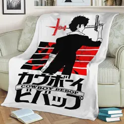 Cowboy Bebop Spike Fleece Throw Blanket Meaningful Gift For Halloween Christmas