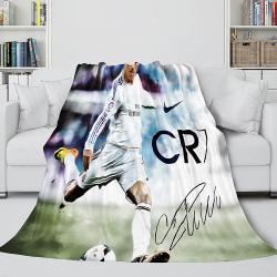 Cr7 Blanket Meaningful Gift For Halloween Christmas Flannel Fleece Throw Room Decoration
