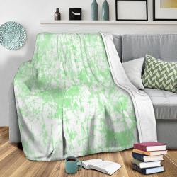 Crackle Batik Sage Fleece Throw Blanket Meaningful Gift For Halloween Christmas