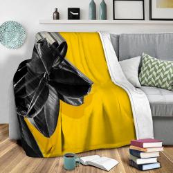 Crush Into Orange Fleece Throw Blanket Meaningful Gift For Halloween Christmas