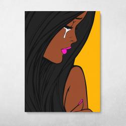 Crying Girl #6 Wall Art Canvas Meaning Gift For Birthday Christmas