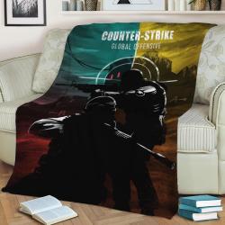 Csgo Counter Strike Cs Go Fleece Throw Blanket Meaningful Gift For Halloween Christmas