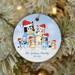 Custom Christmas Family Bluey Matching Ornament Perfect And Unique Gifts For Family On Christmas