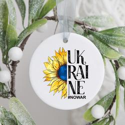 Custom Christmas Ukraine No War Ornament Perfect And Unique Gifts For Family On Christmas Holiday