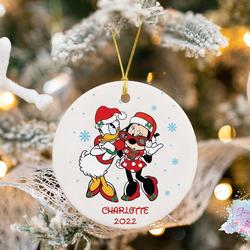 Custom Disney Minnie Daisy Christmas Ornament Perfect And Unique Gifts For Family On Christmas
