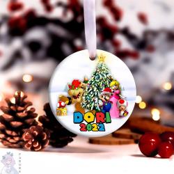 Custom Super Mario Game Christmas Ceramic Ornament Perfect And Unique Gifts For Family On Christmas