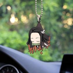 Cute Anime Demon Slayer Nezuko Car Ornament Custom Car Accessories Decorations Perfect And Unique Gifts For Family On Christmas