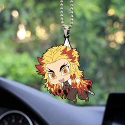 Cute Anime Demon Slayer Rengoku Car Ornament Custom Car Accessories Decorations Perfect And Unique Gifts For Family On Christmas