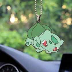 Cute Leaf Pokemon Bulbasaur Car Ornament Custom Car Accessories Decorations Perfect And Unique Gifts For Family On Christmas
