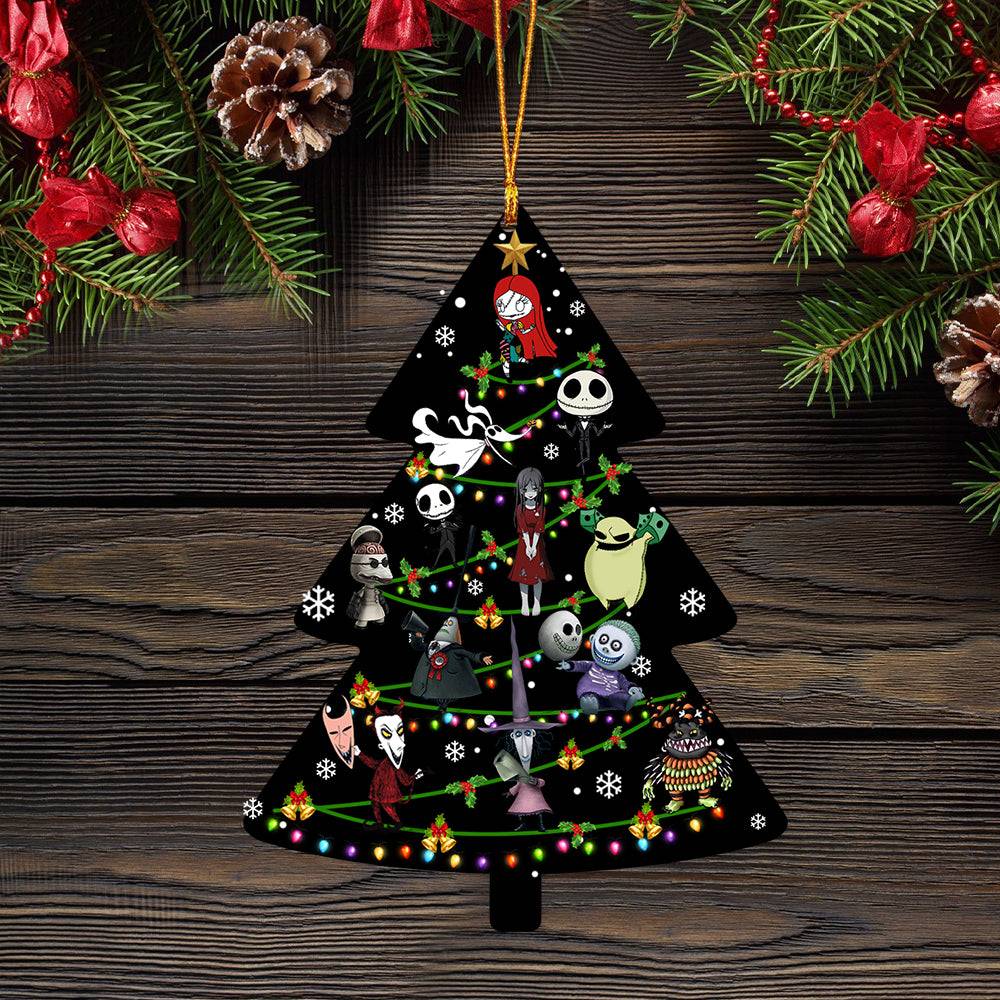 Cute Nightmare Before Christmas Tree Mica Ornament Perfect Gift For Holiday Perfect And Unique Gifts For Family On Christmas