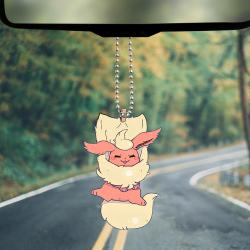 Cute Pokemon Flareon Eeveelution Car Ornament Custom Car Accessories Decorations Perfect And Unique Gifts For Family On Christmas