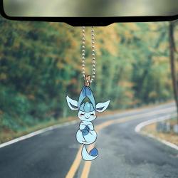Cute Pokemon Glaceon Eeveelution Car Ornament Custom Car Accessories Decorations Perfect And Unique Gifts For Family On Christmas