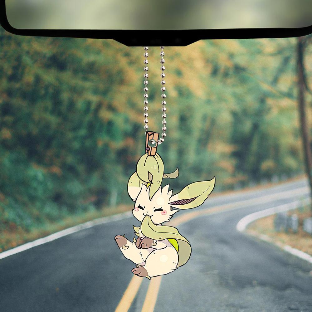 Cute Pokemon Leafeon Eeveelution Car Ornament Custom Car Accessories Decorations Perfect And Unique Gifts For Family On Christmas