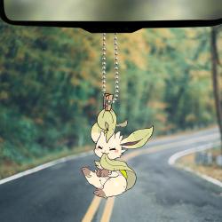 Cute Pokemon Leafeon Eeveelution Car Ornament Custom Car Accessories Decorations Perfect And Unique Gifts For Family On Christmas
