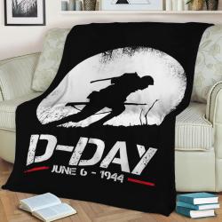 D Day Operatie Overlord Fleece Throw Blanket Meaningful Gift For Halloween Christmas