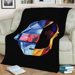 Daft Punk Fleece Throw Blanket Meaningful Gift For Halloween Christmas