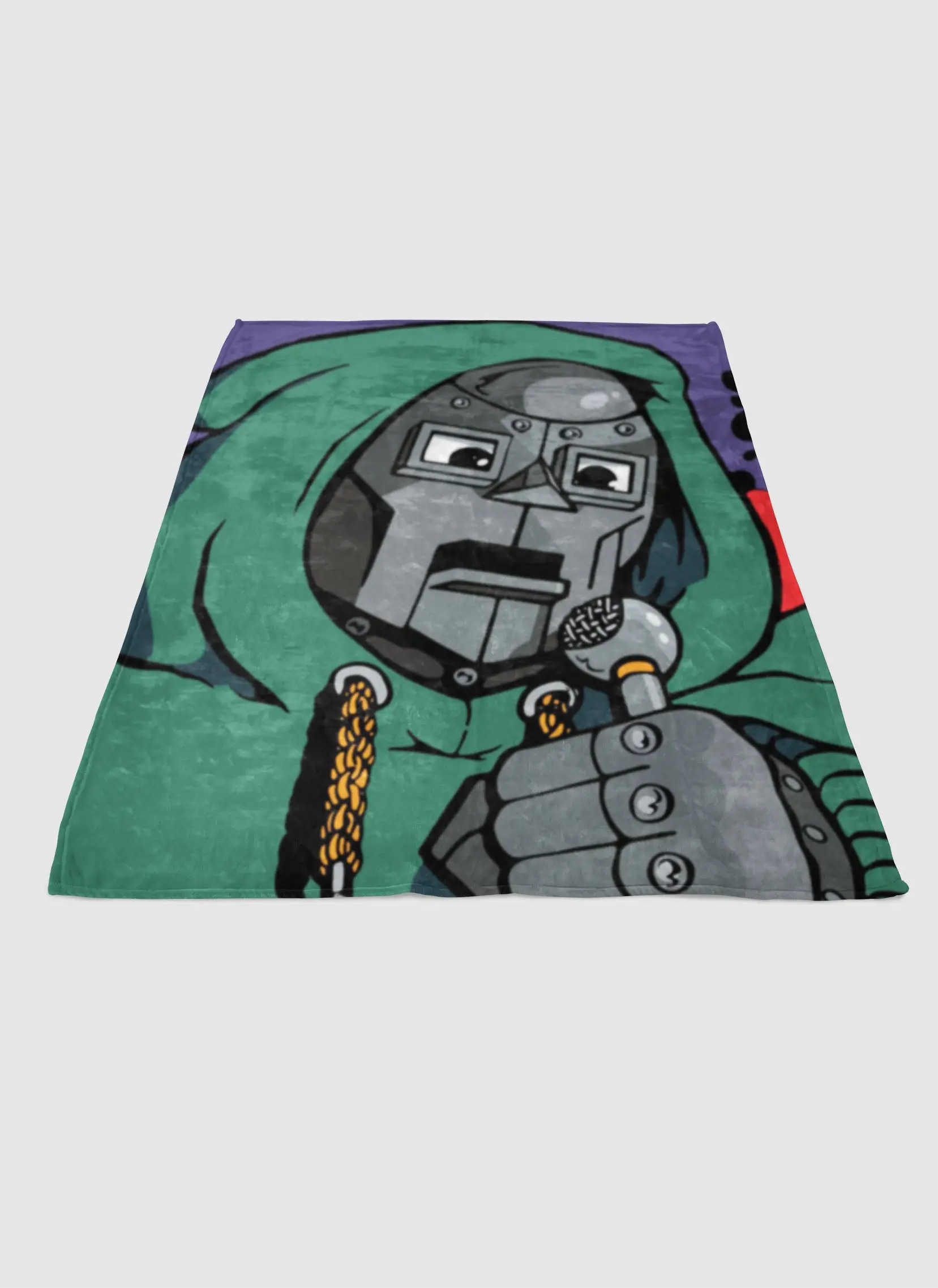 Daniel Dumile Mf Doom Cartoon Soft Fleece Blanket Meaningful Gift For Halloween Christmas