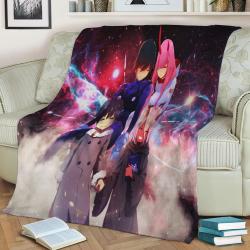 Darling In The Franxx Fleece Throw Blanket Meaningful Gift For Halloween Christmas
