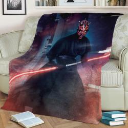 Darth Maul Fleece Throw Blanket Meaningful Gift For Halloween Christmas