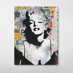 Marilyn Monroe Decollage Wall Art Canvas Meaning Gift For Birthday Christmas