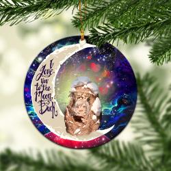 Demon Slayer Anime Love You To The Moon Galaxy Mica Circle Ornament Perfect Gift For Holiday Perfect Gifts For Family On Christmas