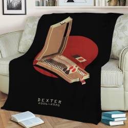 Dexter Blood Box Fleece Throw Blanket Meaningful Gift For Halloween Christmas