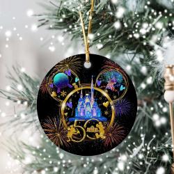 Disney 50th Anniversary Ceramic Ornament Perfect And Unique Gifts For Family On Christmas Holiday