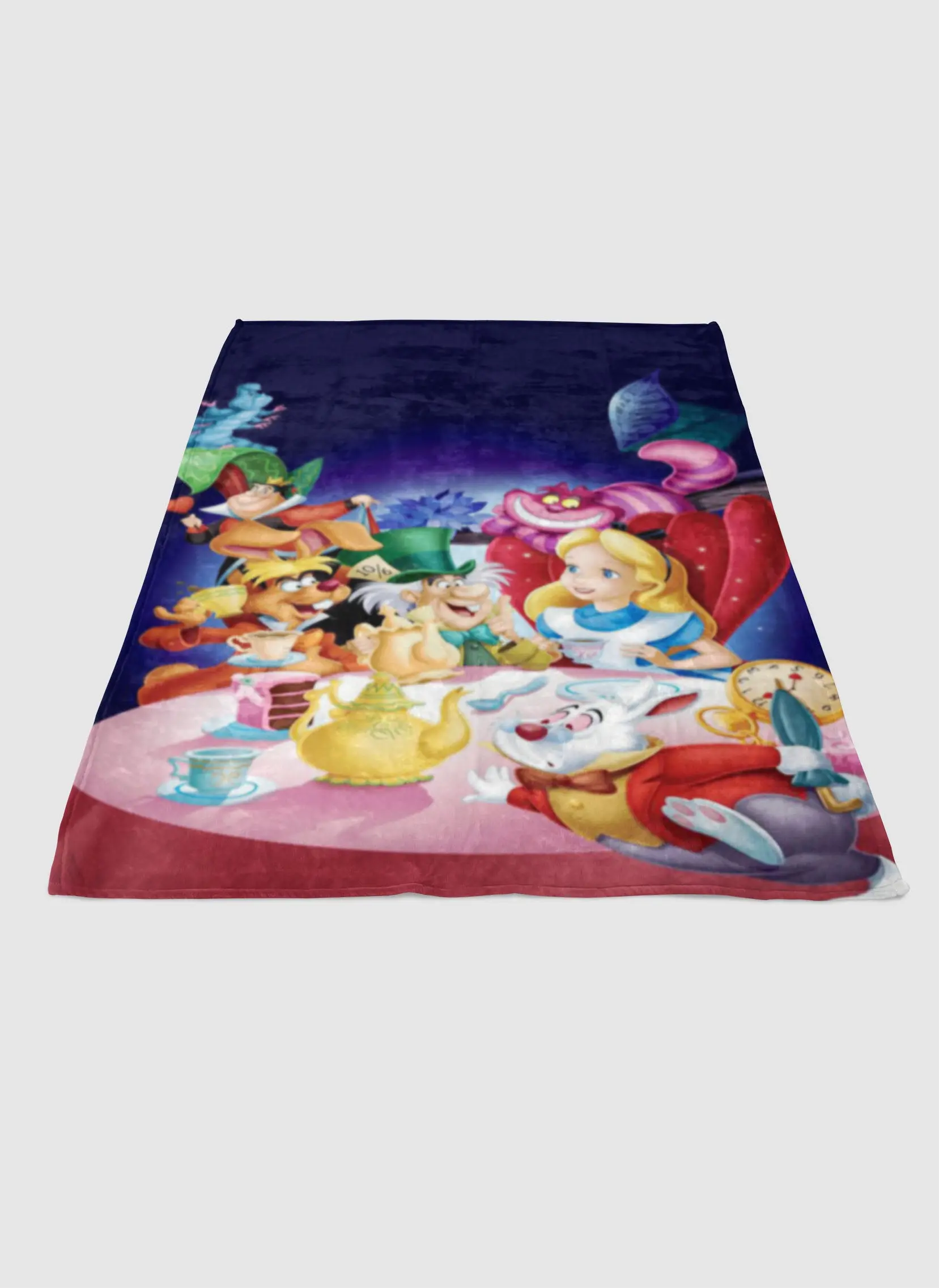 Disney Alice In Wonderland Soft Fleece Blanket Meaningful Gift For Halloween Christmas
