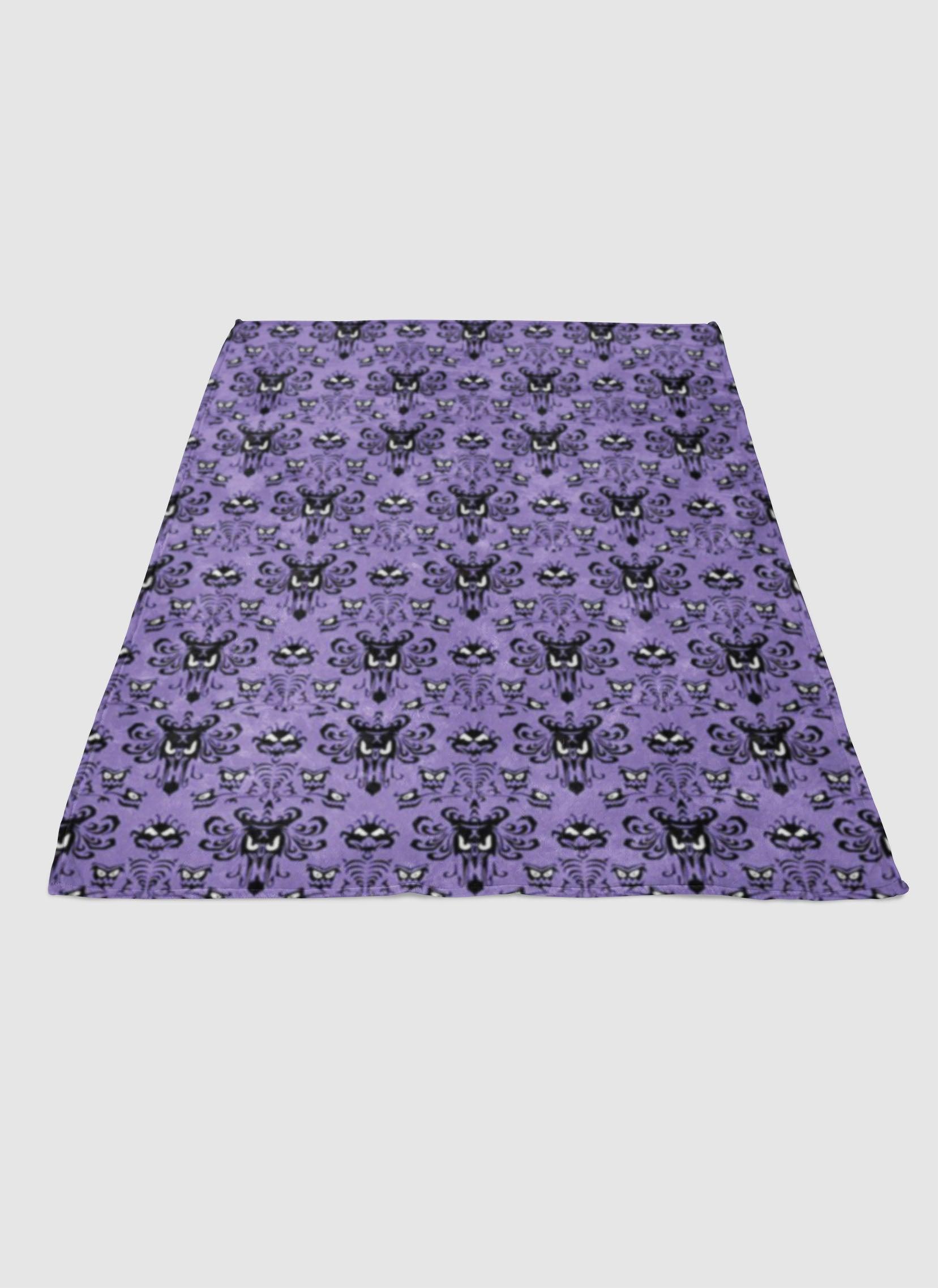 Disney Haunted Mansion Logo Soft Fleece Blanket Meaningful Gift For Halloween Christmas
