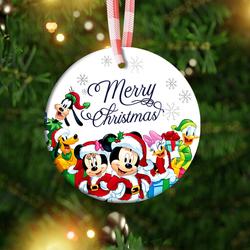 Disney Mickey And Friends Merry Christmas Ornament Perfect And Unique Gifts For Family On Christmas