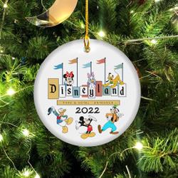 Disneyland Ornament Christmas Ceramic Perfect And Unique Gifts For Family On Christmas Holiday