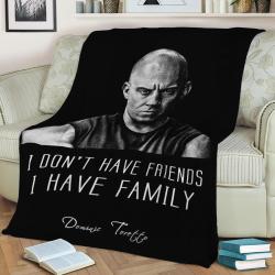 Dominic Toretto Fleece Throw Blanket Meaningful Gift For Halloween Christmas