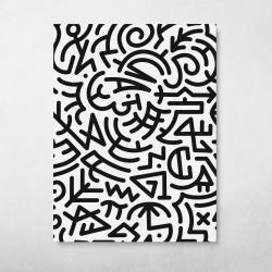 Doodle Glyphs Wall Art Canvas Meaning Gift For Birthday Christmas