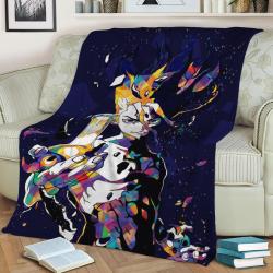 Dr Stone Senku Ishigami Fleece Throw Blanket Meaningful Gift For Halloween Christmas