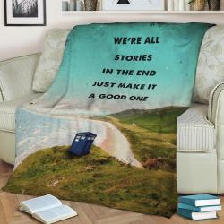 Dr Who Tardis Movie Art Fleece Throw Blanket Meaningful Gift For Halloween Christmas