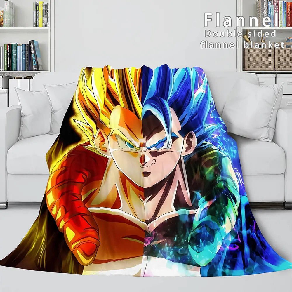 Dragon Ball Cosplay Flannel Blanket Meaningful Gift For Halloween Christmas Throw Wrap