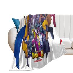 Dragon Ball Super Super Hero Blanket Meaningful Gift For Halloween Christmas Pattern Flannel Throw Room Decoration