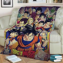 Dragon Ball Z Super Dbz Fleece Throw Blanket Meaningful Gift For Halloween Christmas