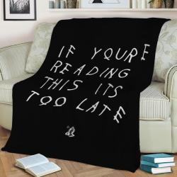Drake Six God Album Fleece Throw Blanket Meaningful Gift For Halloween Christmas