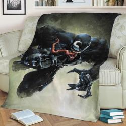 Eddie Brock Fleece Throw Blanket Meaningful Gift For Halloween Christmas