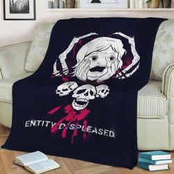Entity Displeased Fleece Throw Blanket Meaningful Gift For Halloween Christmas