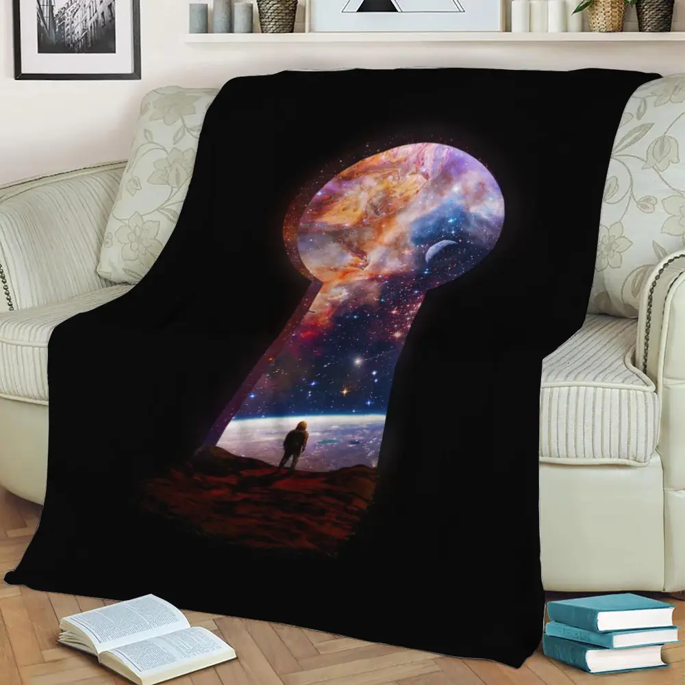 Entrance Fleece Throw Blanket Meaningful Gift For Halloween Christmas