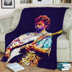 Eric Clapton Fleece Throw Blanket Meaningful Gift For Halloween Christmas