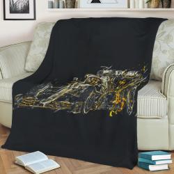 F1 Car 1 Fleece Throw Blanket Meaningful Gift For Halloween Christmas