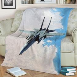 F14 Tomcat Fleece Throw Blanket Meaningful Gift For Halloween Christmas