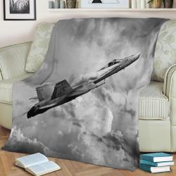 F18 Super Hornet Fleece Throw Blanket Meaningful Gift For Halloween Christmas