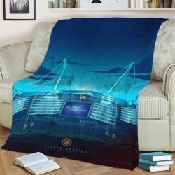 Facade Fleece Throw Blanket Meaningful Gift For Halloween Christmas