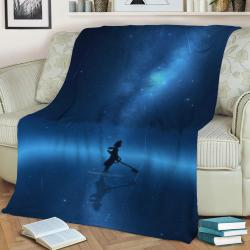 Face My Fears Fleece Throw Blanket Meaningful Gift For Halloween Christmas